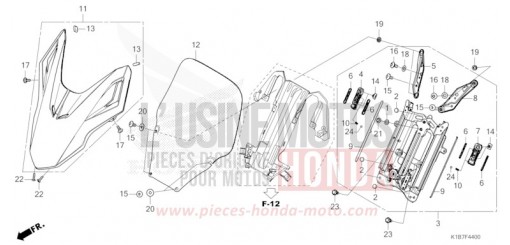 VISIERE AVANT/PARE-BRISE NSS350AM de 2021